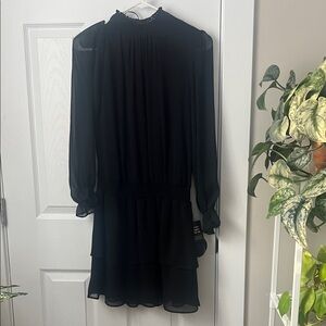 Express Black Long Sleeve Dress